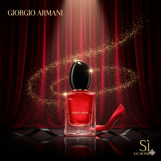 Armani Beauty - Sì Passione - Eau de Parfum - Vanilla Perfume for Women - Floral Citrus Fragrance - Blackcurrant Nectar, Damascena Rose, Black Tea Notes